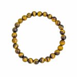 Bracelet Oeil de tigre Pierres Perles Boules 6mm