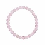 Bracelet quartz rose Pierres Perles Boules 6mm